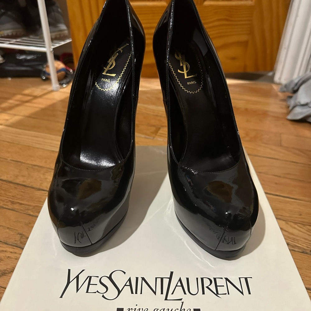 Yves Saint Laurent platform pumps